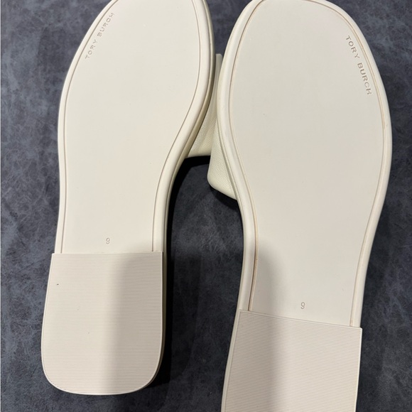 Tory Burch Beige Slide Sandals 9 - Picture 4 of 4